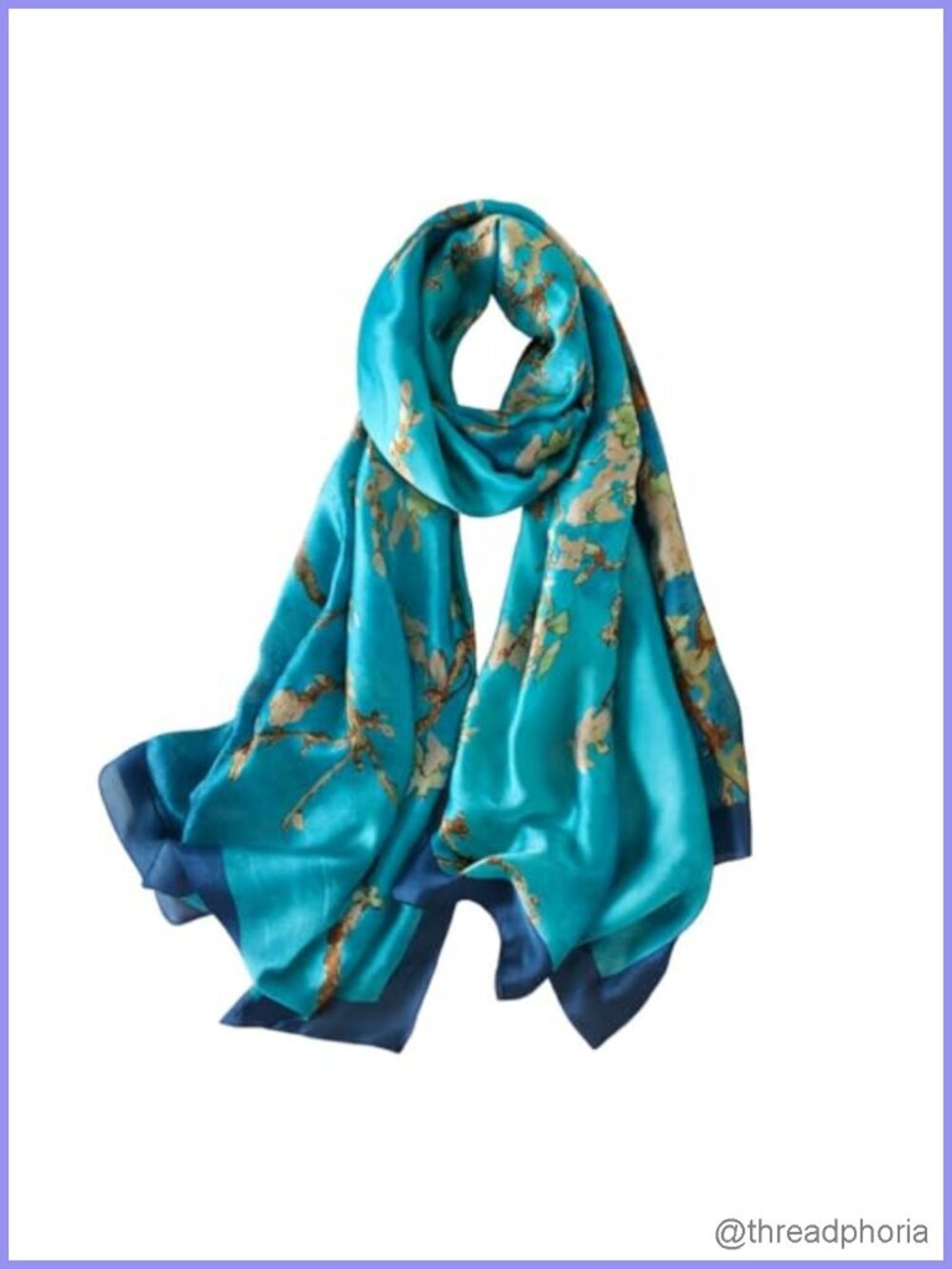 Silk Scarf Women Lightweight Shawl Neck Scarf Long Wrap